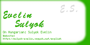 evelin sulyok business card